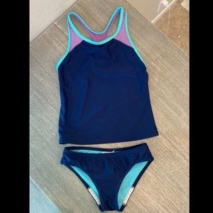 Speedo Girls Tankini Swimsuit Size 7